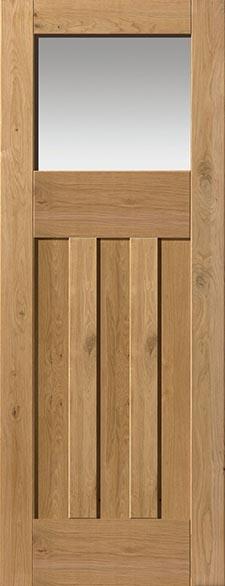 Rustic Oak DX Glazed Internal Door (pre-finished)