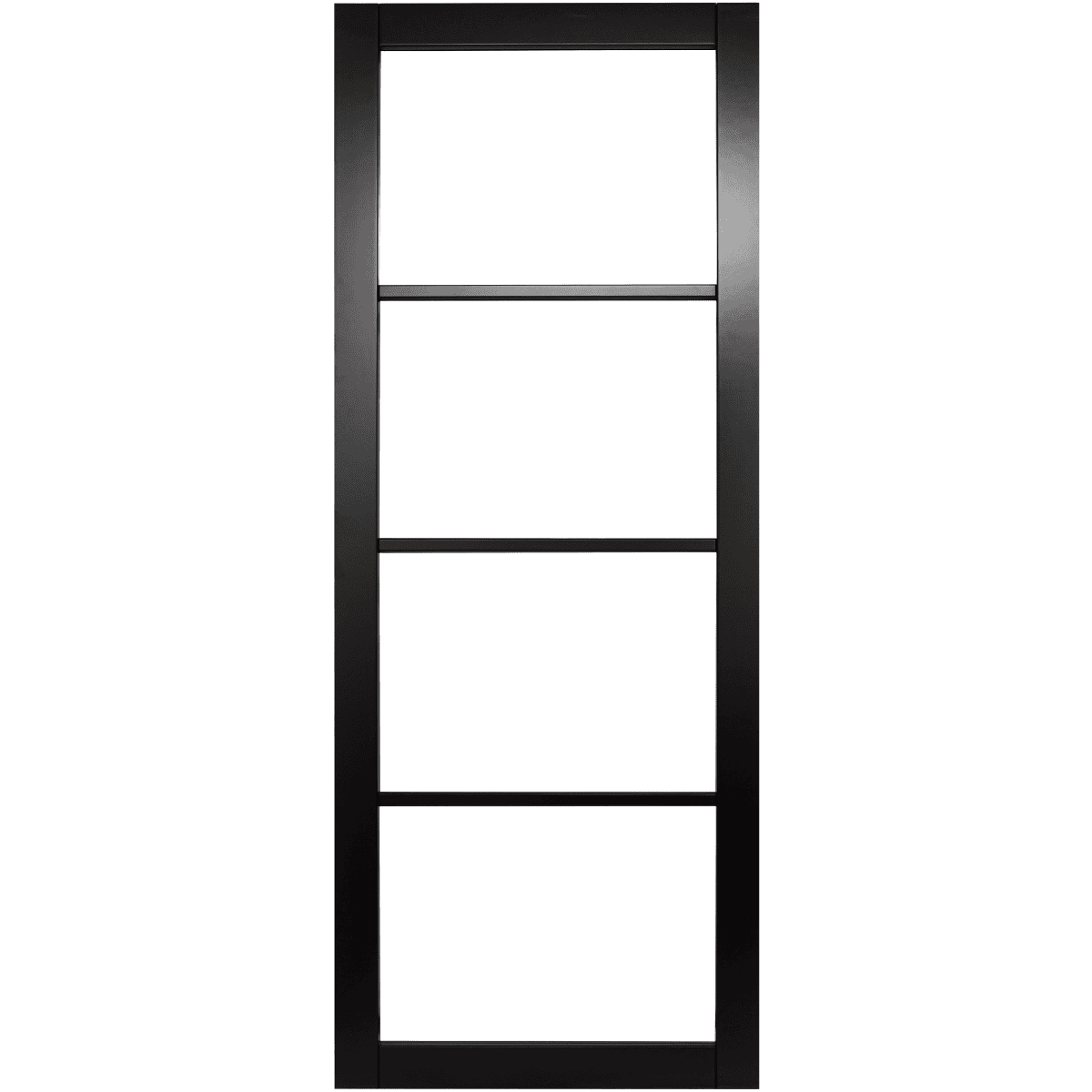 Rome 4-Light Black Internal Door (pre-finished)