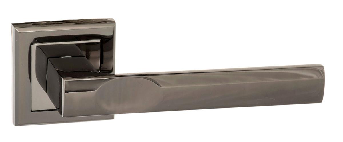 Kansas Lever Handle on Rose - Black Nickel