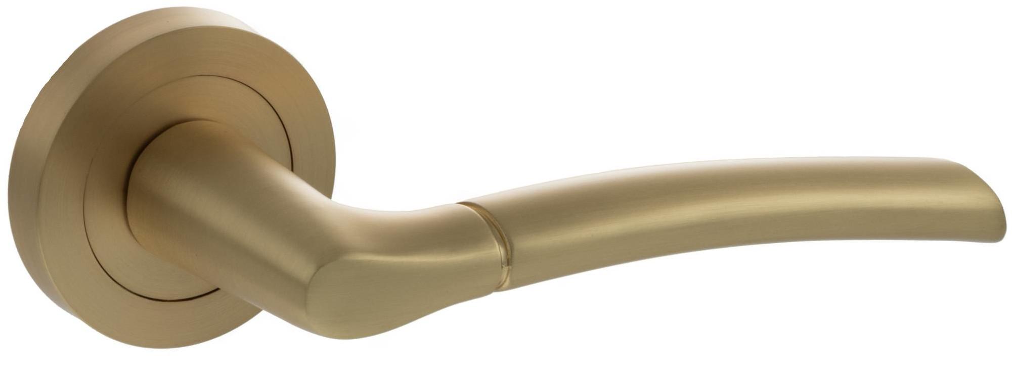 Indiana Designer Lever on Rose - Satin Brass (and more)