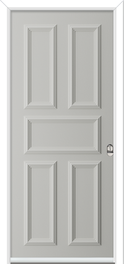Suburban 5 Panel Timber-Like Prehung Composite Door (pre-finished)