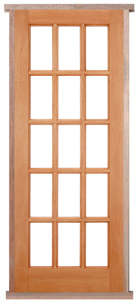 SA15-Light Hardwood Pre-hung Door Set