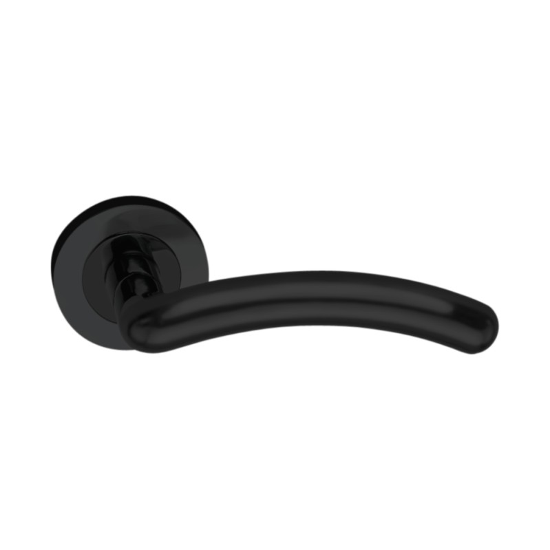 Taurus Matt Black Designer Lever on Rose