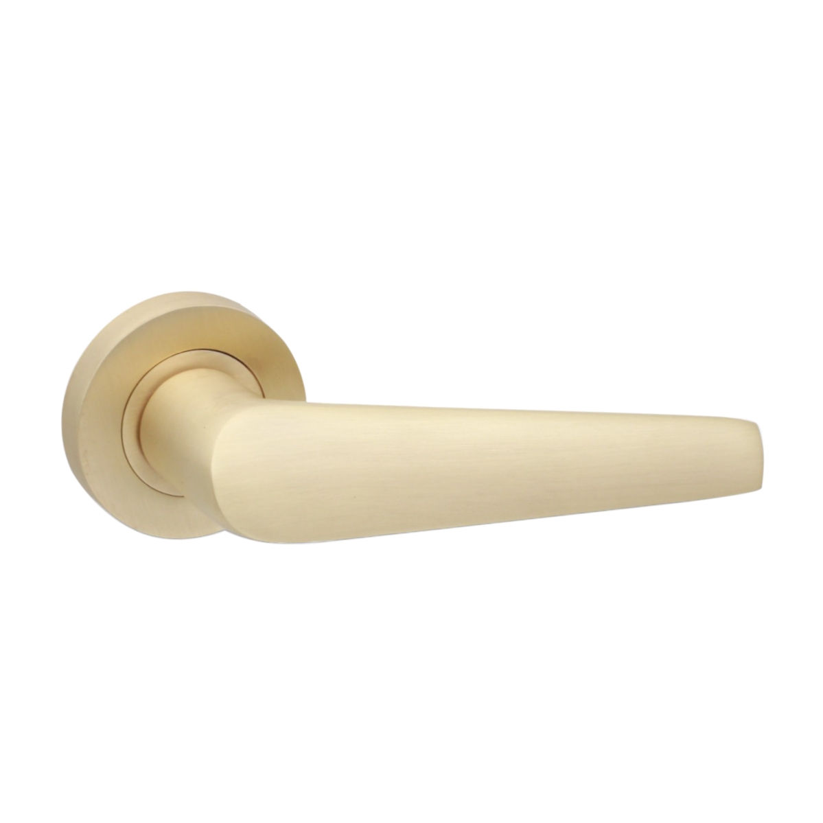 Aero Designer Lever on Rose (satin brass)