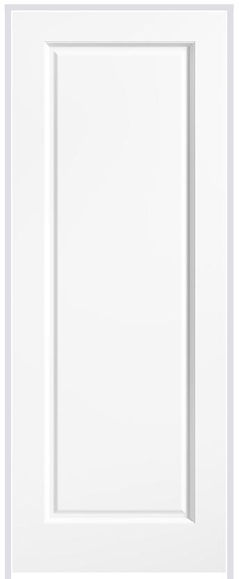 Smooth 1 Panel (hollow core) Primed White Prehung Internal Door
