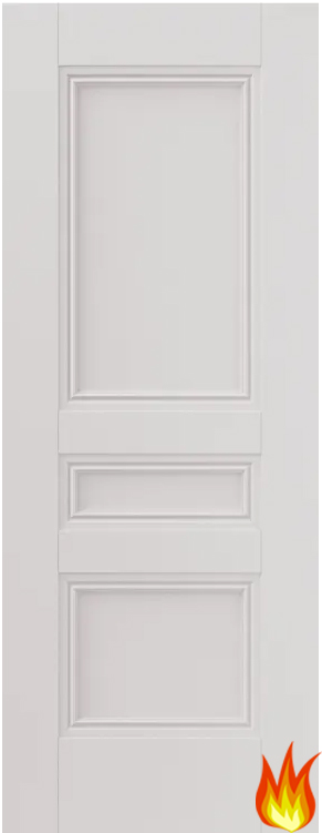 Osborne 3 Panel White Primed Internal Fire Door (FD30)