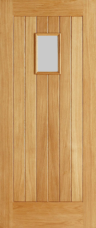 Suffolk 1-Light Bespoke Solid Oak External Door