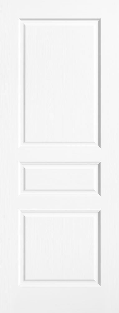 Texture 3 Panel White Primed Internal Door