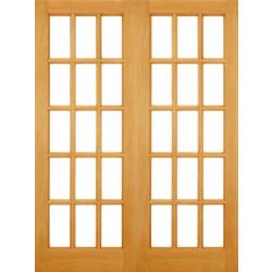 Bespoke (made to measure) Solid Oak 15-Light French Doors