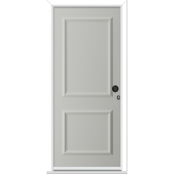 2 Panel Timber-Like Prehung Composite Door (pre-finished)
