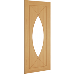 Amalfi (clear glass) Oak Door with 18mm Lippings (pre-finished)
