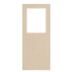 Ash Veneered Door with Glass Opt. 1 (pre-finished)