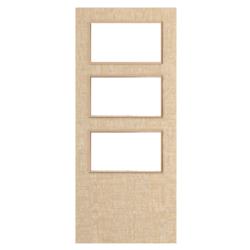 Ash Veneered Door with Glass Opt. 3 (pre-finished)