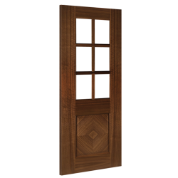 Kensington Glazed Internal Walnut Door (pre-finished)