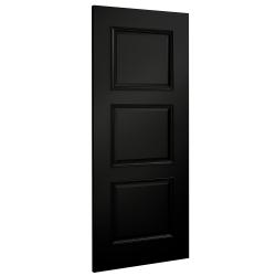 Trinity 3 Panel Black (pre-finished) Internal Door with 18mm Lippings