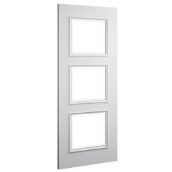 Trinity Clear Bevel Glazed White Primed Door (18mm lippings)