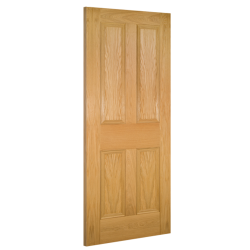 Kingston 4 Panel Internal Oak Door with 18mm Lippings