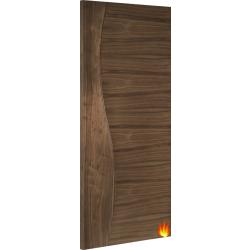 Cadiz Walnut Fire Door with 18mm Lippings (pre-finished) FD30