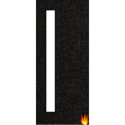 Flush Dark Grey Ash Fire Door with Glass (Opt. 6)