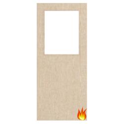 Ash Veneered Fire Door with Glass Opt. 1 (pre-finished)