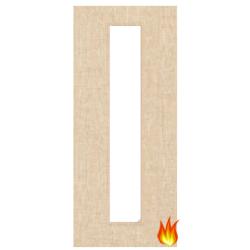 Ash Veneered Fire Door with Glass Opt. 10 (pre-finished)