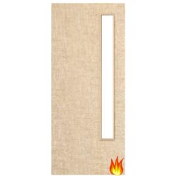 Ash Veneered Fire Door with Glass Opt. 13 (pre-finished)