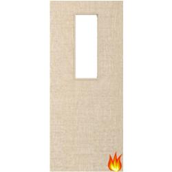 Ash Veneered Fire Door with Glass Opt. 14 (pre-finished)