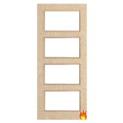 Ash Veneered Fire Door with Glass Opt. 4 (pre-finished)