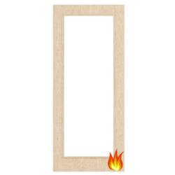 Ash Veneered Fire Door with Glass Opt. 5 (pre-finished)