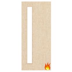 Ash Veneered Fire Door with Glass Opt. 6 (pre-finished)