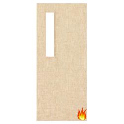 Ash Veneered Fire Door with Glass Opt. 8 (pre-finished)