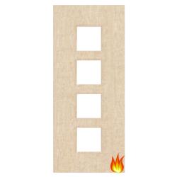Ash Veneered Fire Door with Glass Opt. 9 (pre-finished)