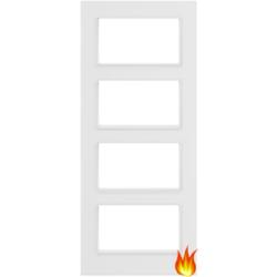 White Primed Fire Door with Glass Opt. 4 (FD30)