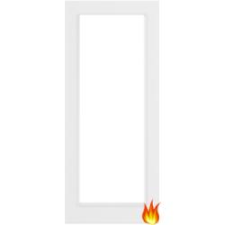 White Primed Fire Door with Glass Opt. 5 (FD30)