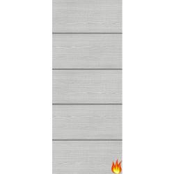D103 Light Grey with Dark Horizontal Inlays Internal 30 Minute Fire Door FD30 (pre-finished)