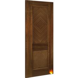 Kensington Walnut Fire Door – FD30 (pre-finished)