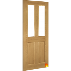 Bury Glazed Internal Oak Fire Door Pre-finished (18mm lippings)