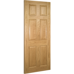 Oxford 6 Panel Oak Fire Door (FD30) with 18mm Lippings (pre-finished)