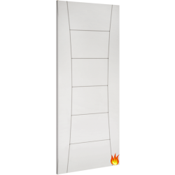Pamplona White Primed Internal Fire Door (FD30) with 18mm Lippings