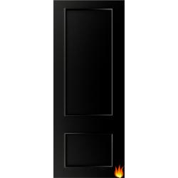 Sandringham Black (pre-finished) Fire Door with 18mm Lippings