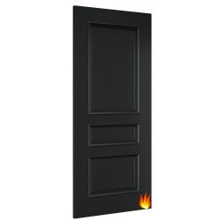 Windsor Black Internal Fire Door with 18mm Lippings (pre-finished)