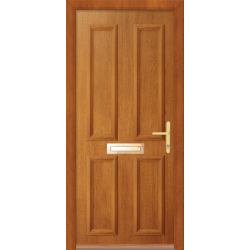 4 Panel Timber-Like Prehung Composite Door (pre-finished)