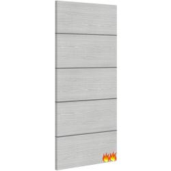 D103 Flush Internal Light Grey with Horizontal Inlays 60 Minute Fire Door (FD60)