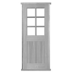 Cottage 6-Light External Solid Accoya Pre-hung Door