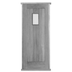 Suffolk 1-L External Solid Accoya Pre-hung Door