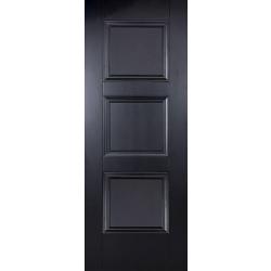 Amsterdam Black Primed Internal Door