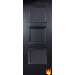 Amsterdam Black Primed Internal Fire Door (FD30)
