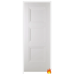 Amsterdam Primed White Prehung Internal Fire Door (FD30)