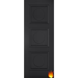 Antwerp Black Primed Internal Fire Door (FD30)