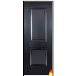 Arnhem Black Prehung Internal Fire Door